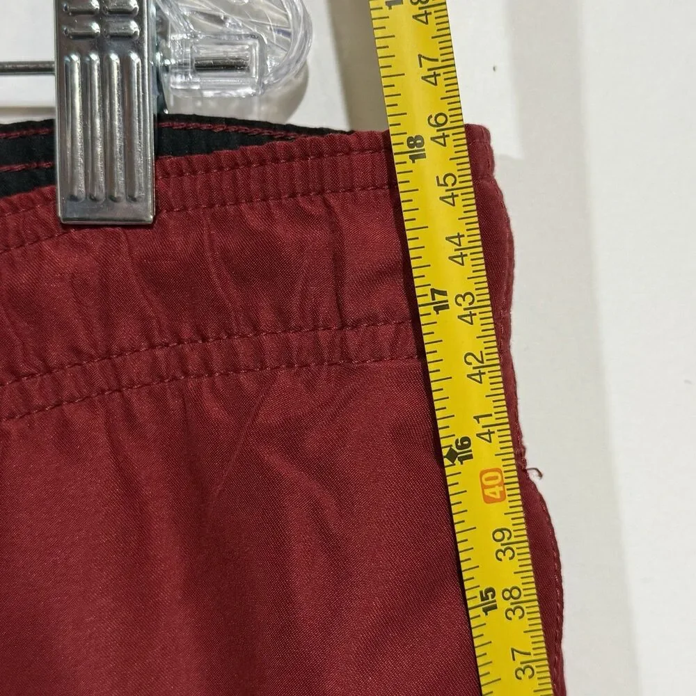 Croft & Barrow Swim Trunks Men's Size Medium Red Shorts Mesh Lined Drawstring